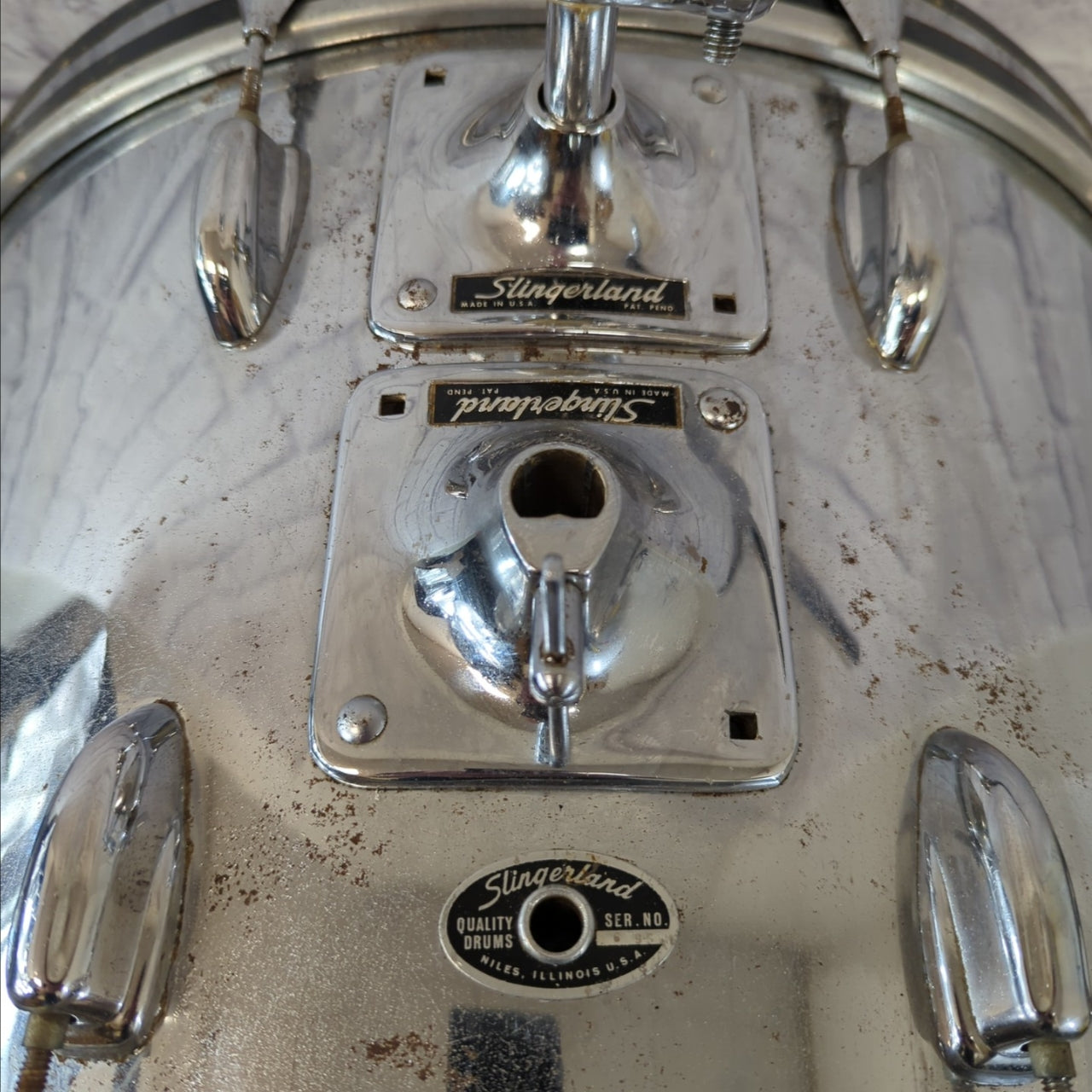 Slingerland 22 Chrome Over Wood Kick Drum