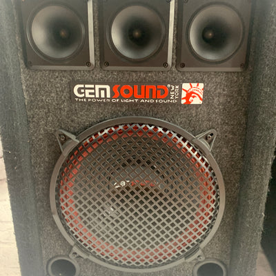 Gem Sound DJ120 12in 2-Way PA Speaker Pair