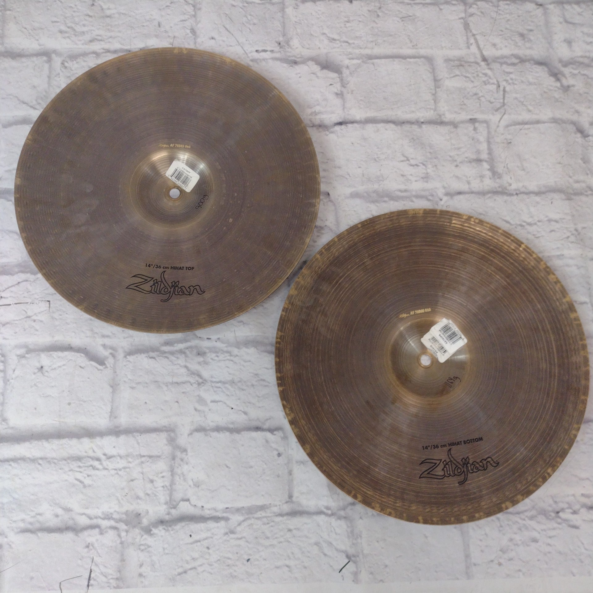 Zildjian 14 Avedis Hi Hat Cymbal Pair Recent