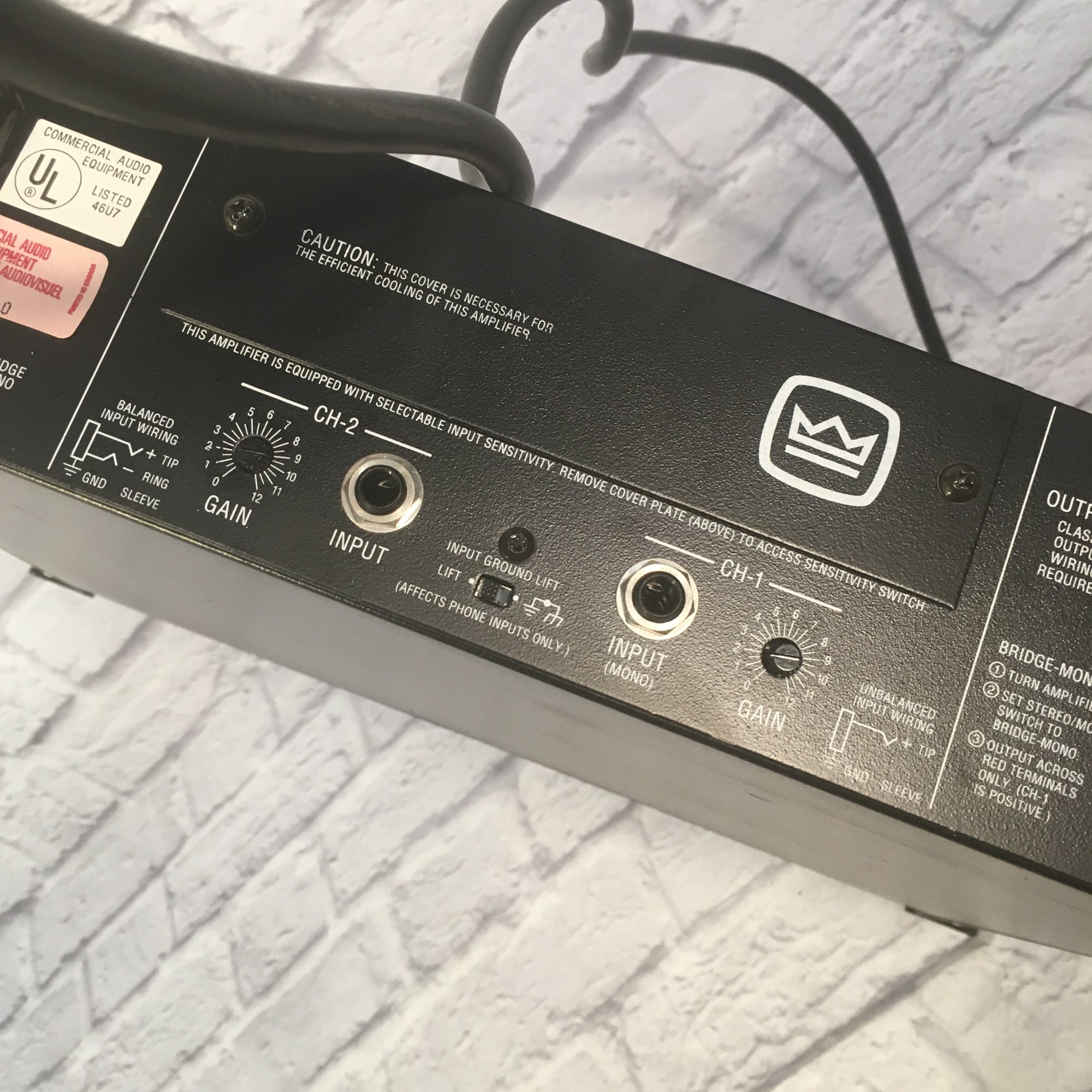 Crown Power Base-2 200 watt per Channel Power Amp