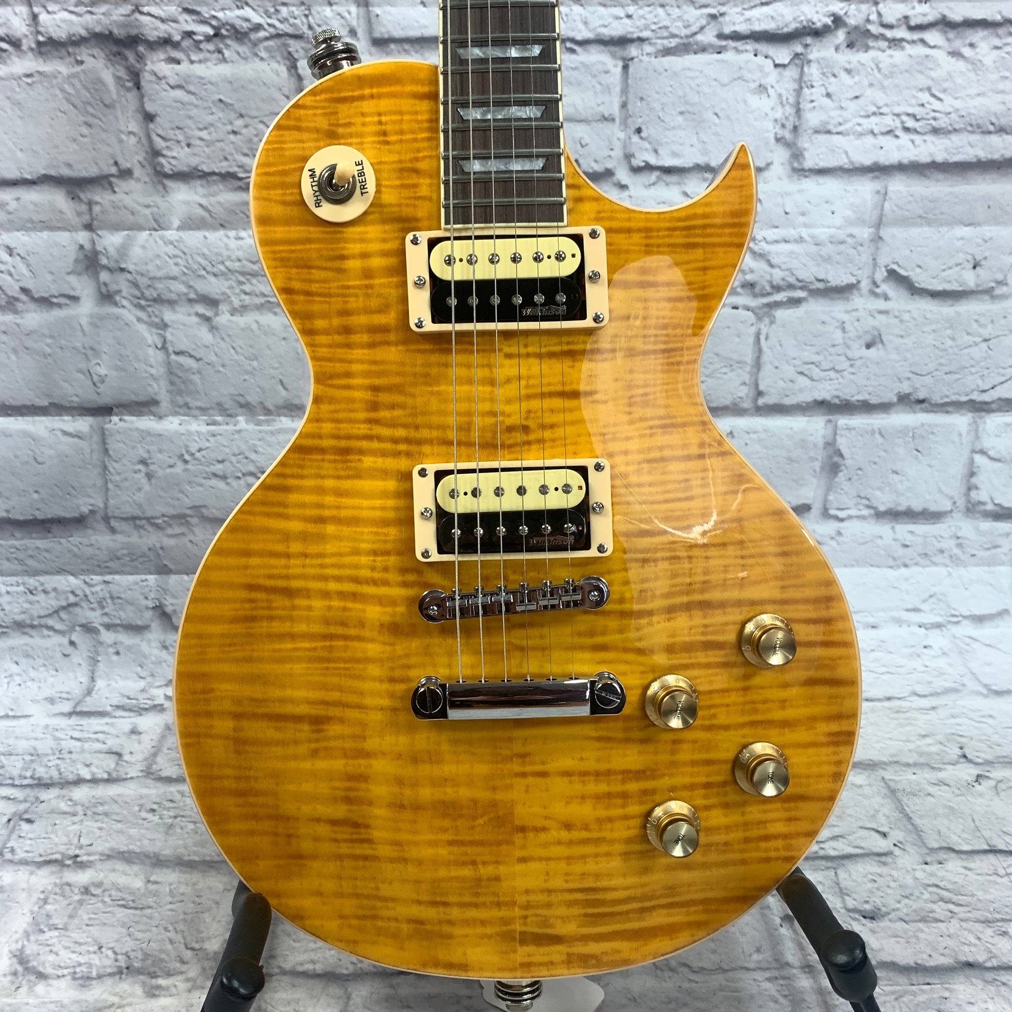VINTAGE V100 GUITAR PARADISE FLAMED MAPLE