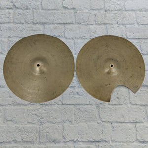 Zildjian Avedis Vintage 1960's 15" Hi Hats (Damaged)