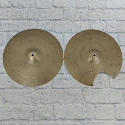 Zildjian Avedis Vintage 1960's 15" Hi Hats (Damaged)