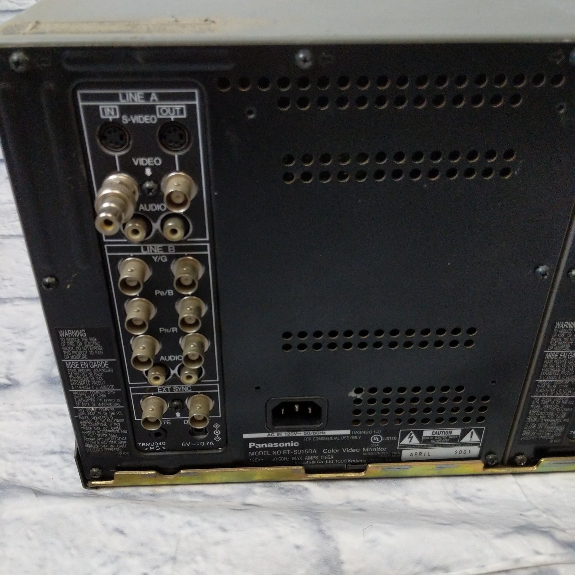 Panasonic BT-S915DA Color 9" Broadcast Video Monitor Set