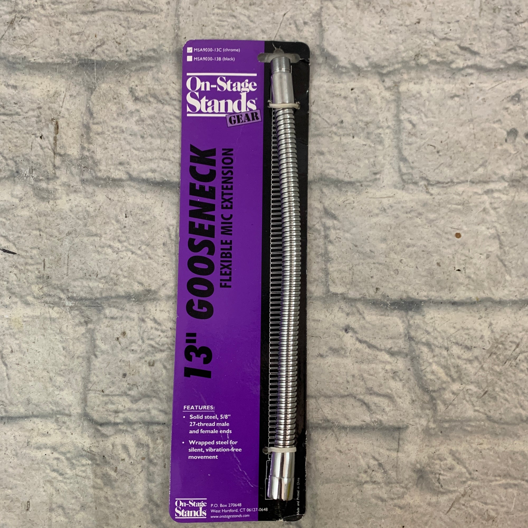 On Stage Stands MSA9030-13C 13" Gooseneck Mic Extension
