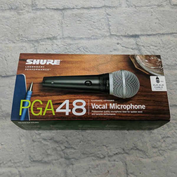 Shure PGA48-XLR Dynamic Microphone - Evolution Music