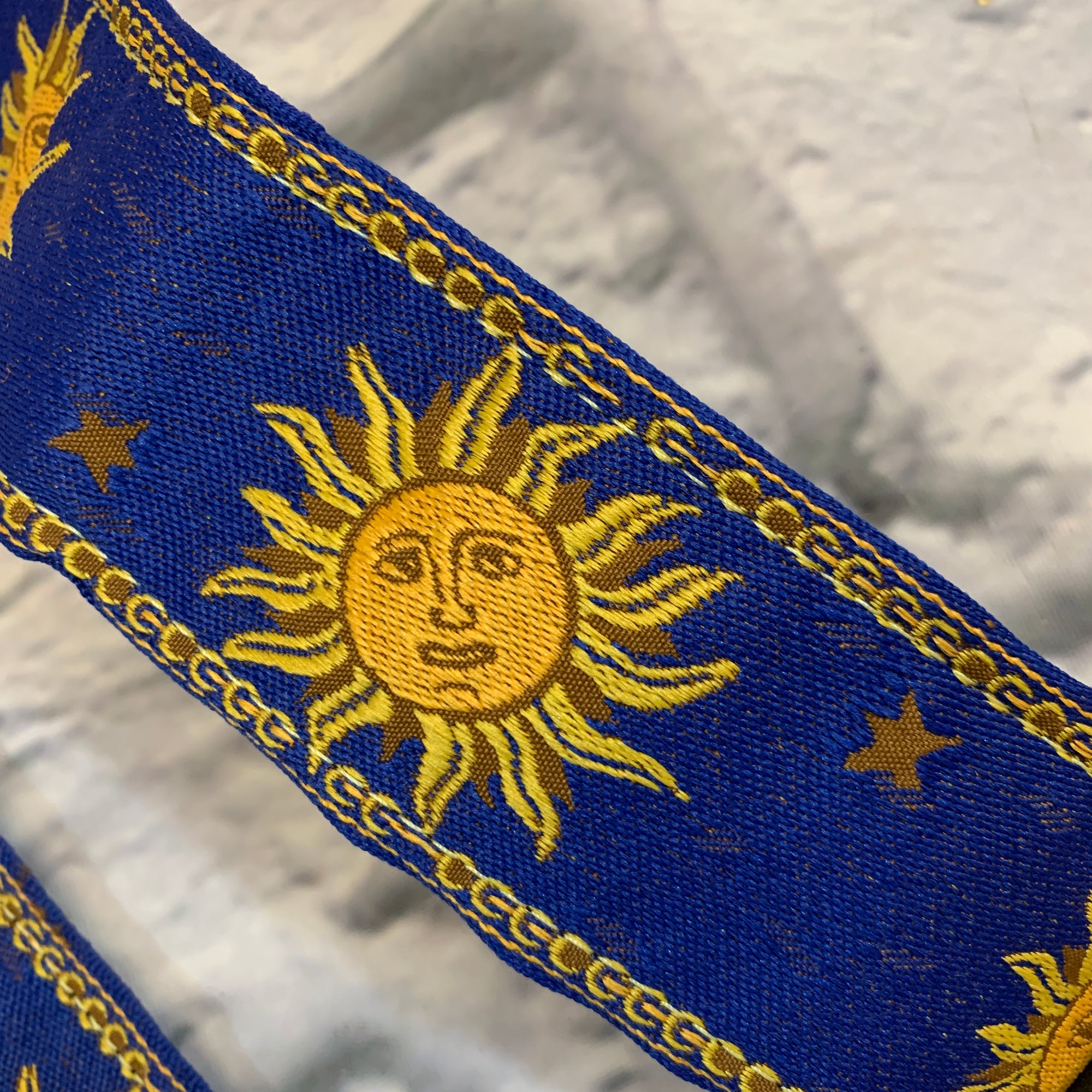 Levy's MPJG 2" Jacquard Weave Guitar Strap w/ Sun Pattern Blue