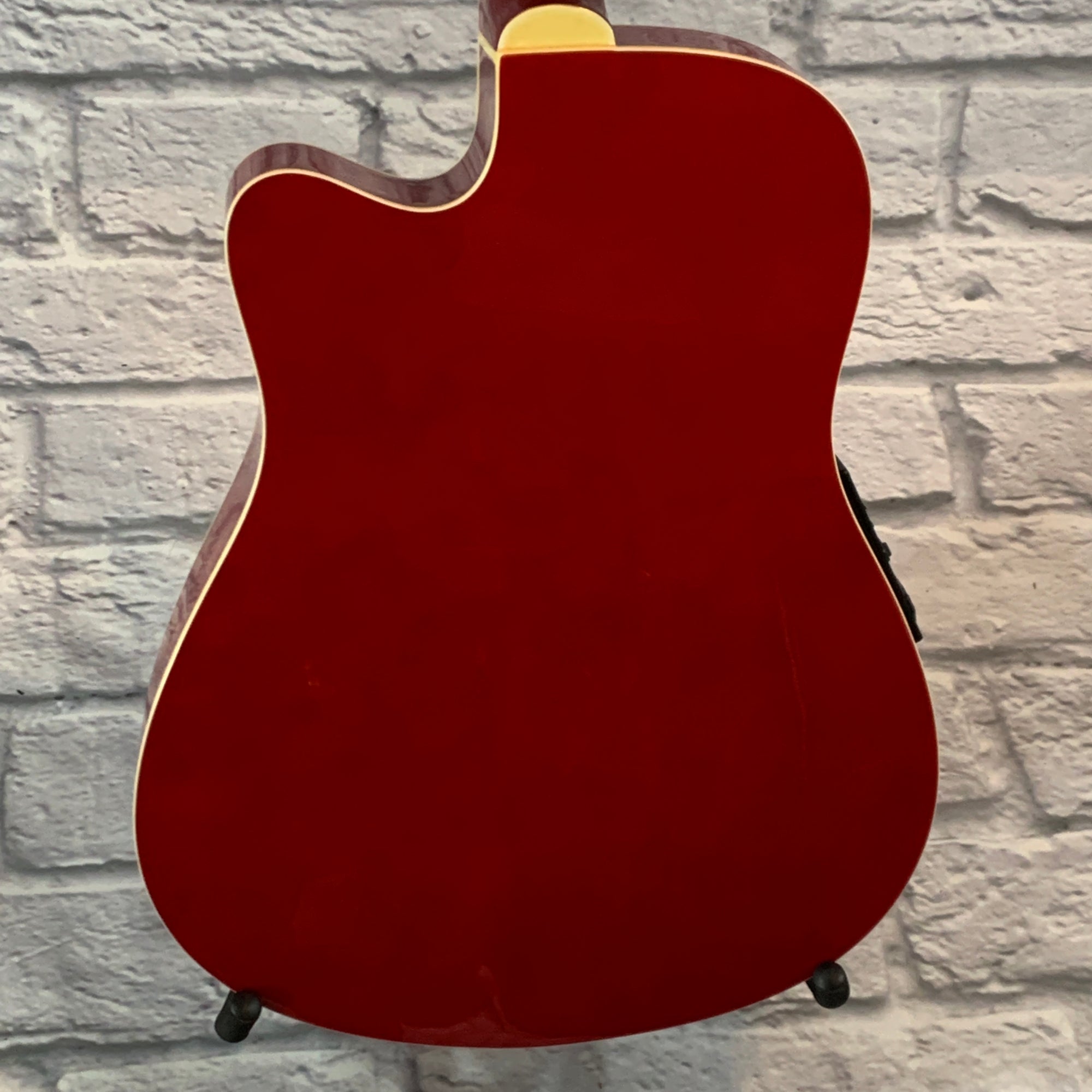 Crestwood 2017EQCS Solid Body Acoustic-Electric Guitar - Cherry Sunburst