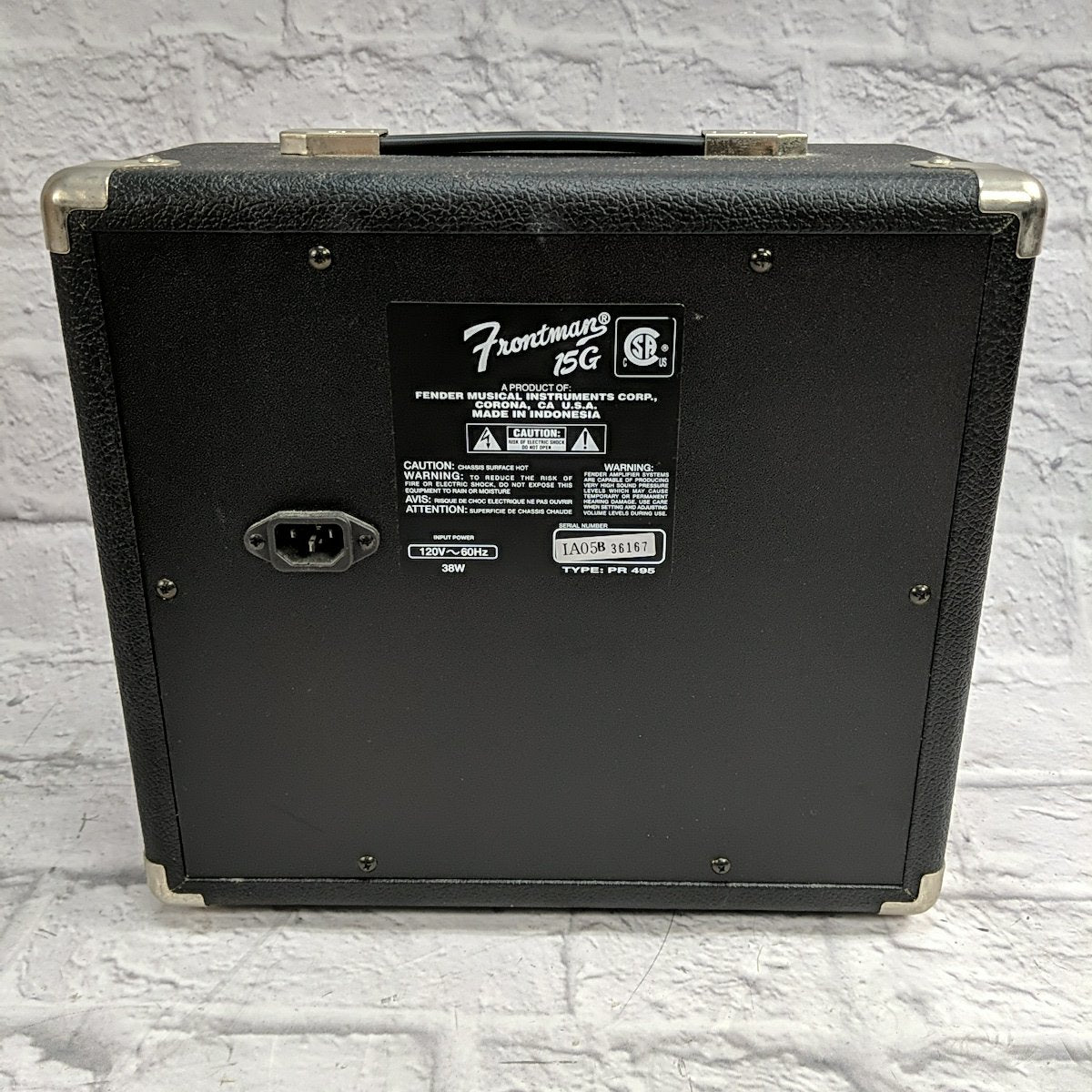 Fender Frontman 15G Guitar Combo Practice Amp