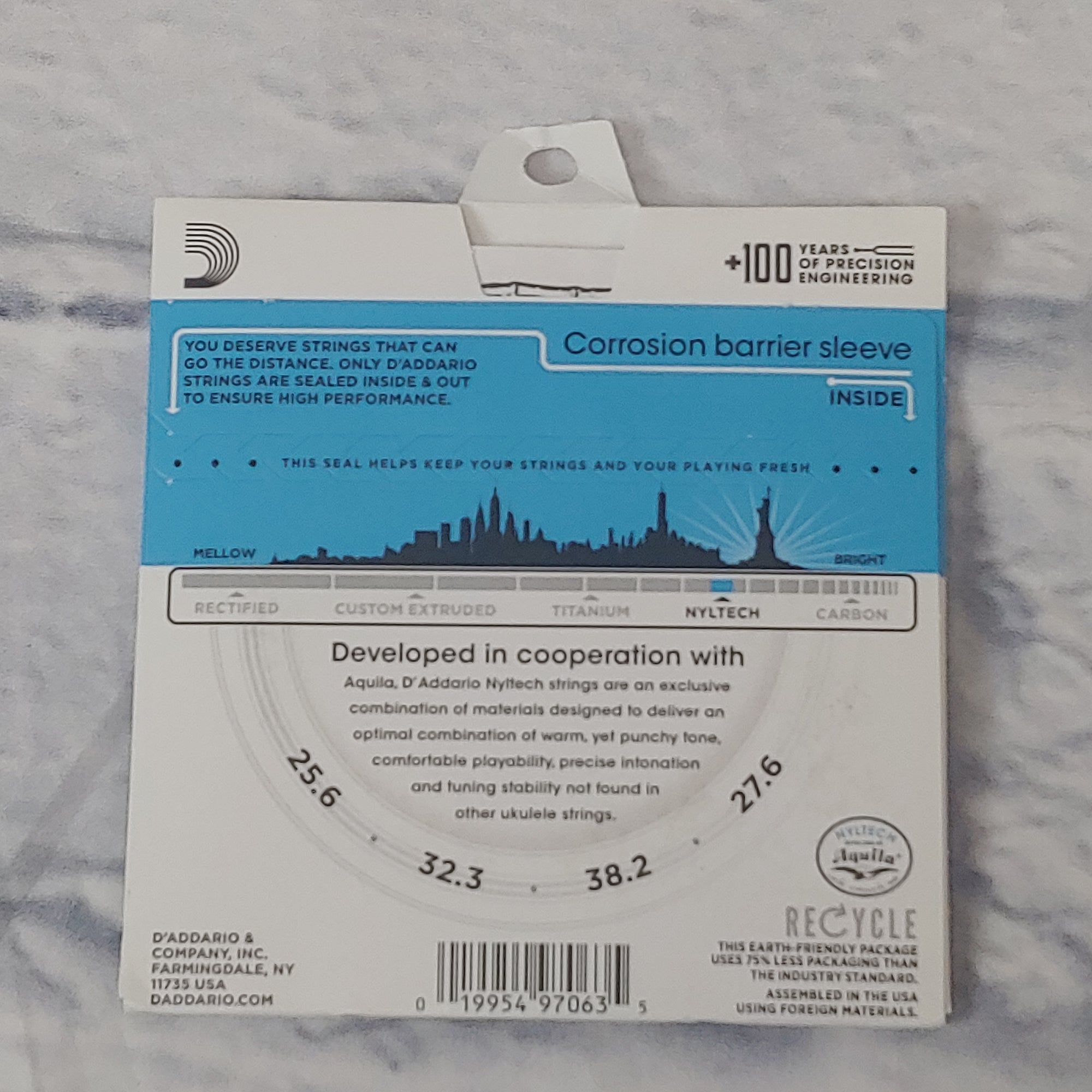 D'Addario Nyltech 25.6-27.6 Tenor Ukulele Strings