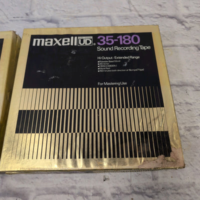 Maxell UD 35-180 Ultra Dynamic Sound Recording Tape 1/4 Reel to Reel Lot of 4