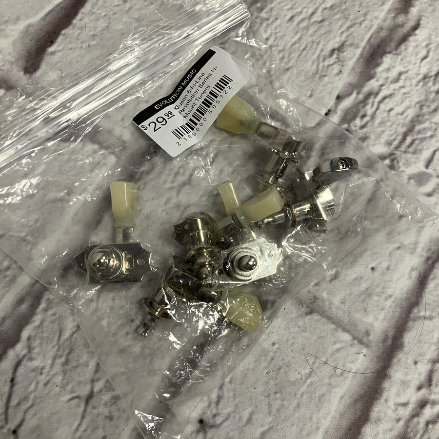 Kluson 6-In-Line Revolution Series H-Mount Tuners