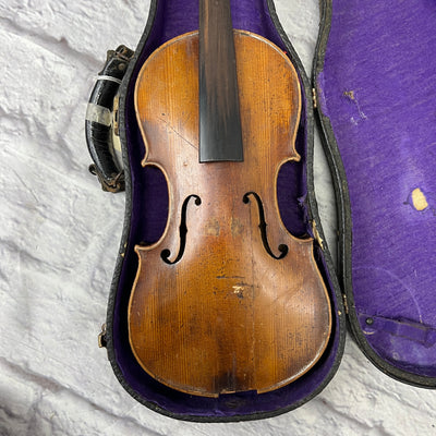 Antique Nicolaus Amatus Fecit in Cremona 1646 4/4 Violin for Restoration