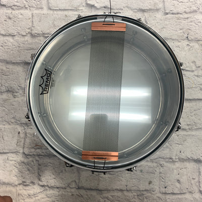 Pearl Steel Shell Mirror Chrome Snare 14 w/ Puresound 30 Strand Snare Wire