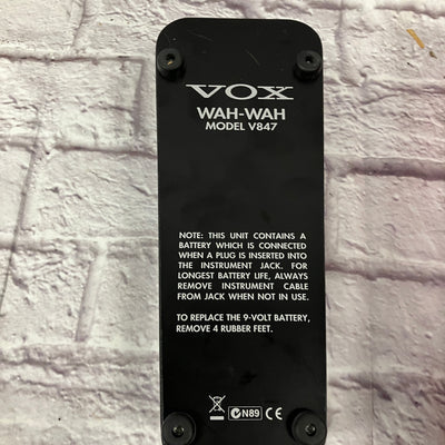 Vox V847-A Wah Pedal