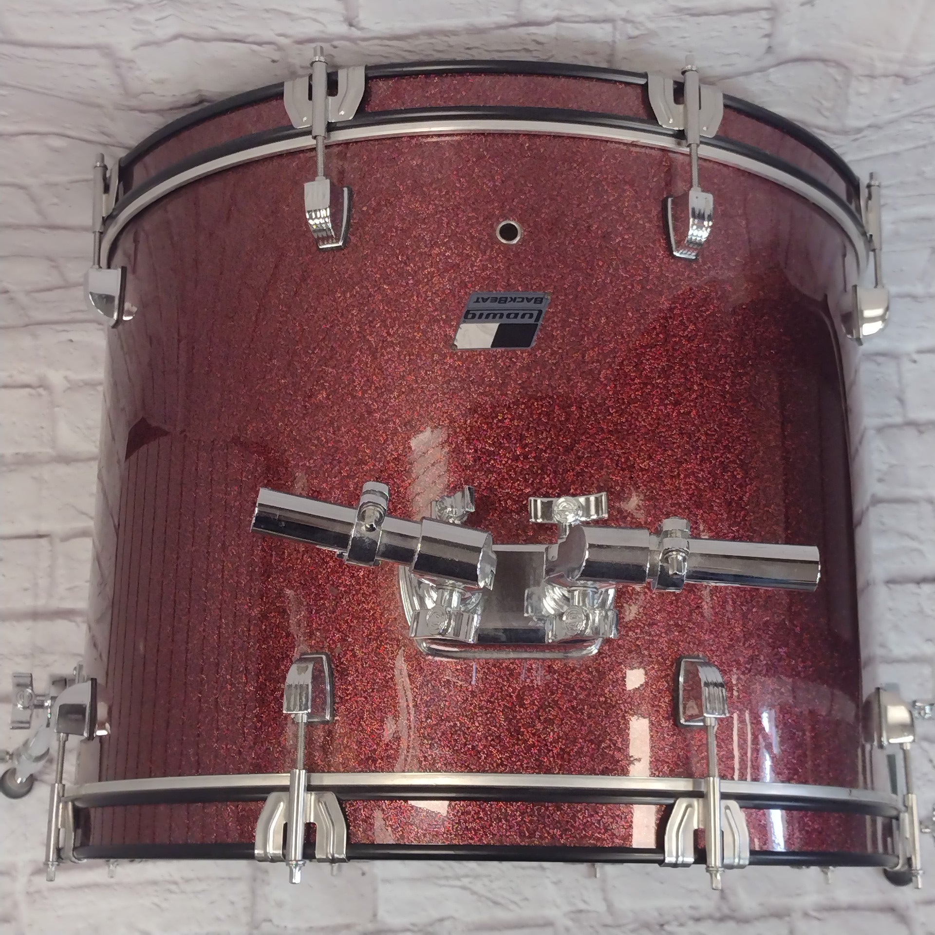 Ludwig Backbeat 5pc Drum Kit Wine Red Sparkle