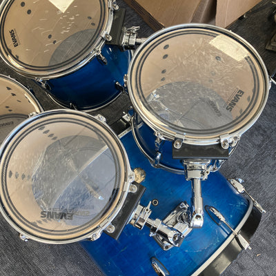 Pearl Export 5pc Blue Lacquer Drum Kit