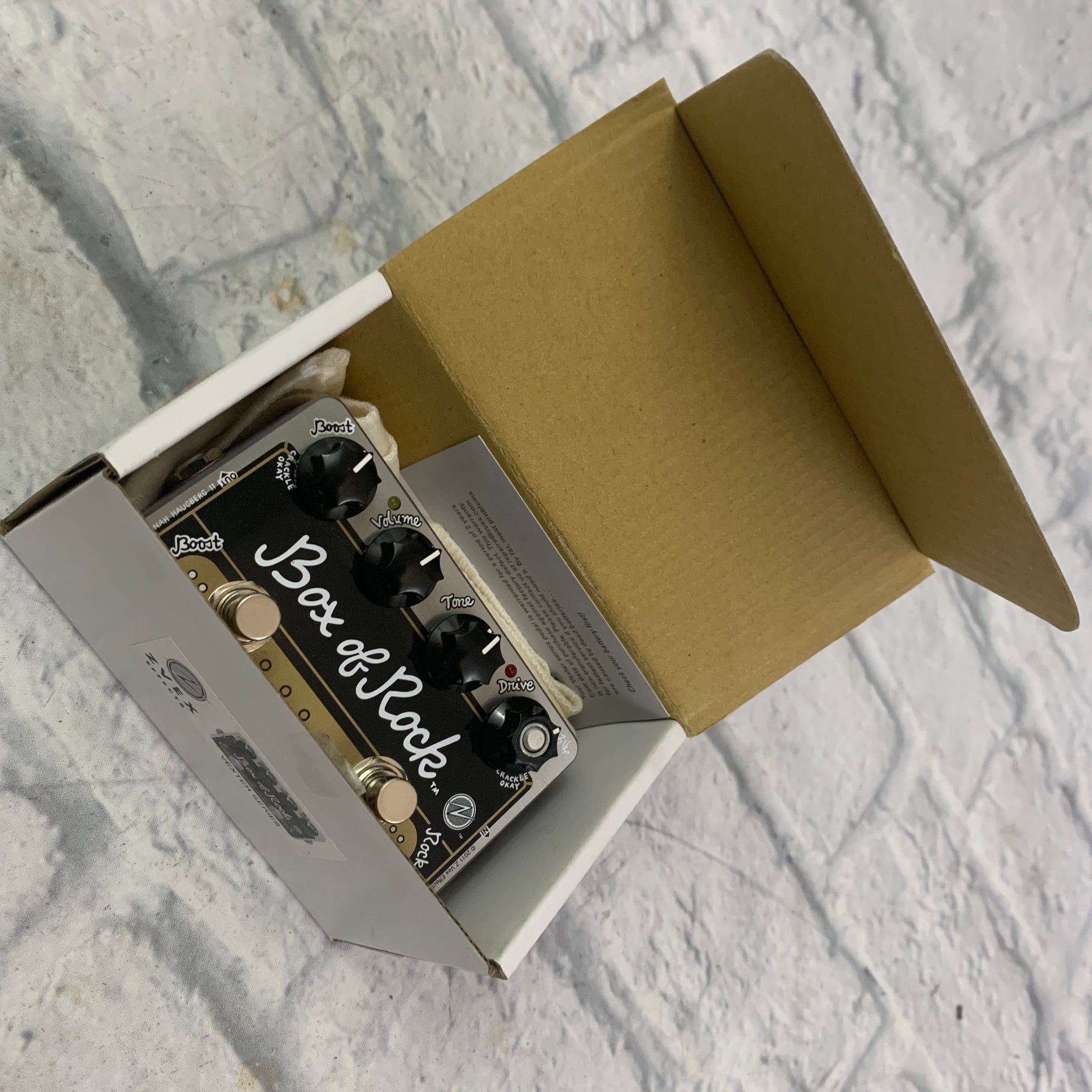 box of rock pedal Zvex Vexter Series Box of Rock Overdrive / Boost Pedal