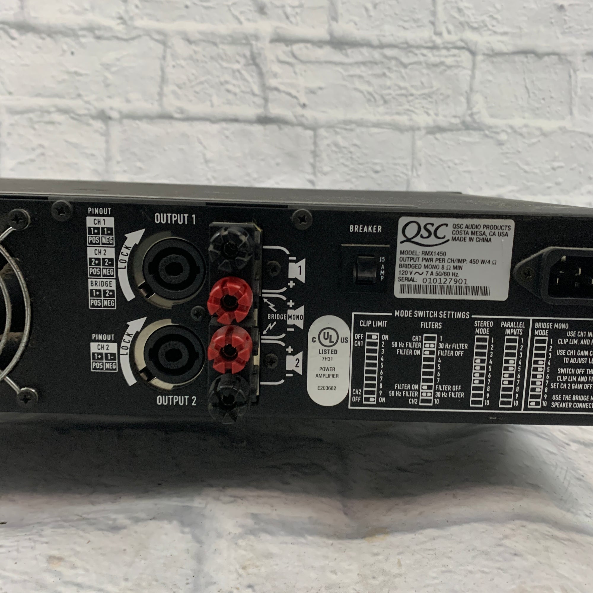 QSC RMX-1450 2-Channel Professional Power Amplifier
