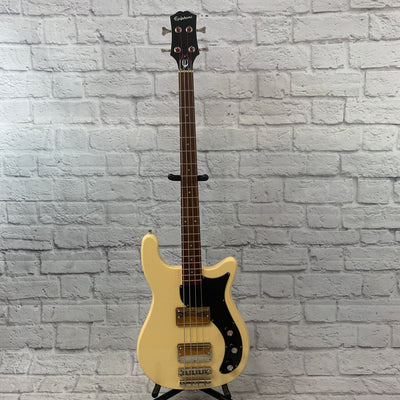 Epiphone Embassy Antique Ivory Bass Guitar