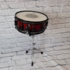 Sonar Force 3007 red to black fade sparkle drum kit