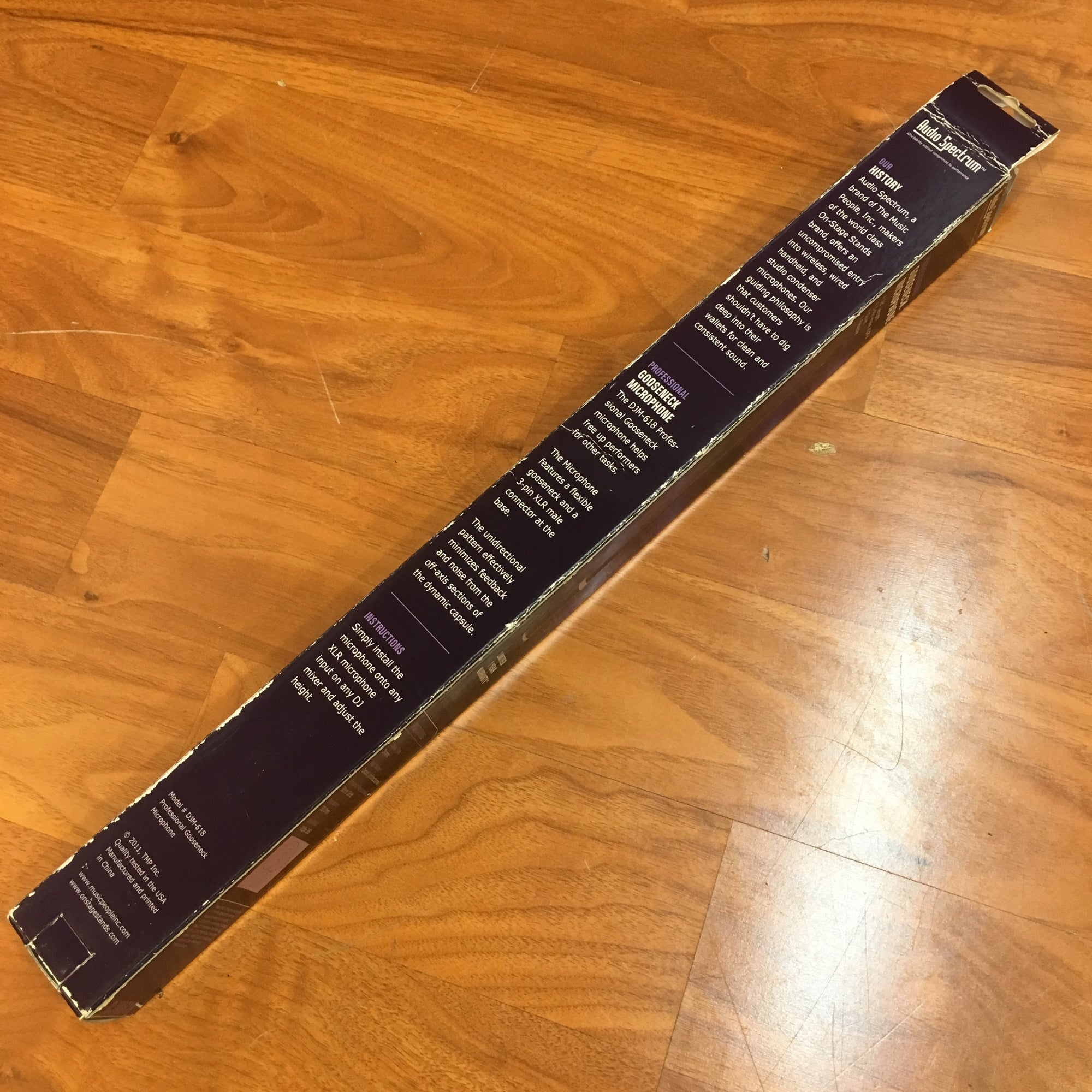 Audio Spectrum DJM618 Gooseneck Microphone