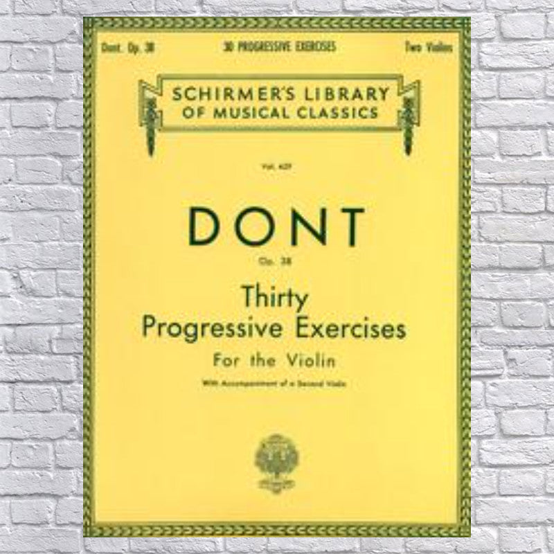 Jacques Dont: Thirty Progressive Exercises For The Violin Op.38. Sheet Music