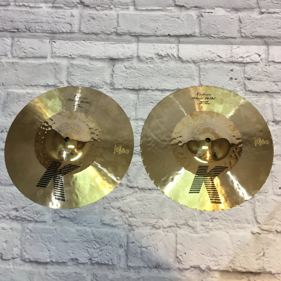 Zildjian 13.25in K Custom Hybrid Hi Hat Cymbal Pair