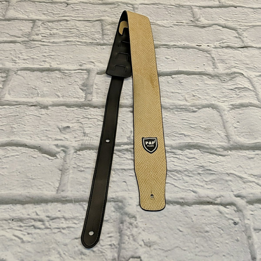 P&P Music Snake Skin Leather Strap