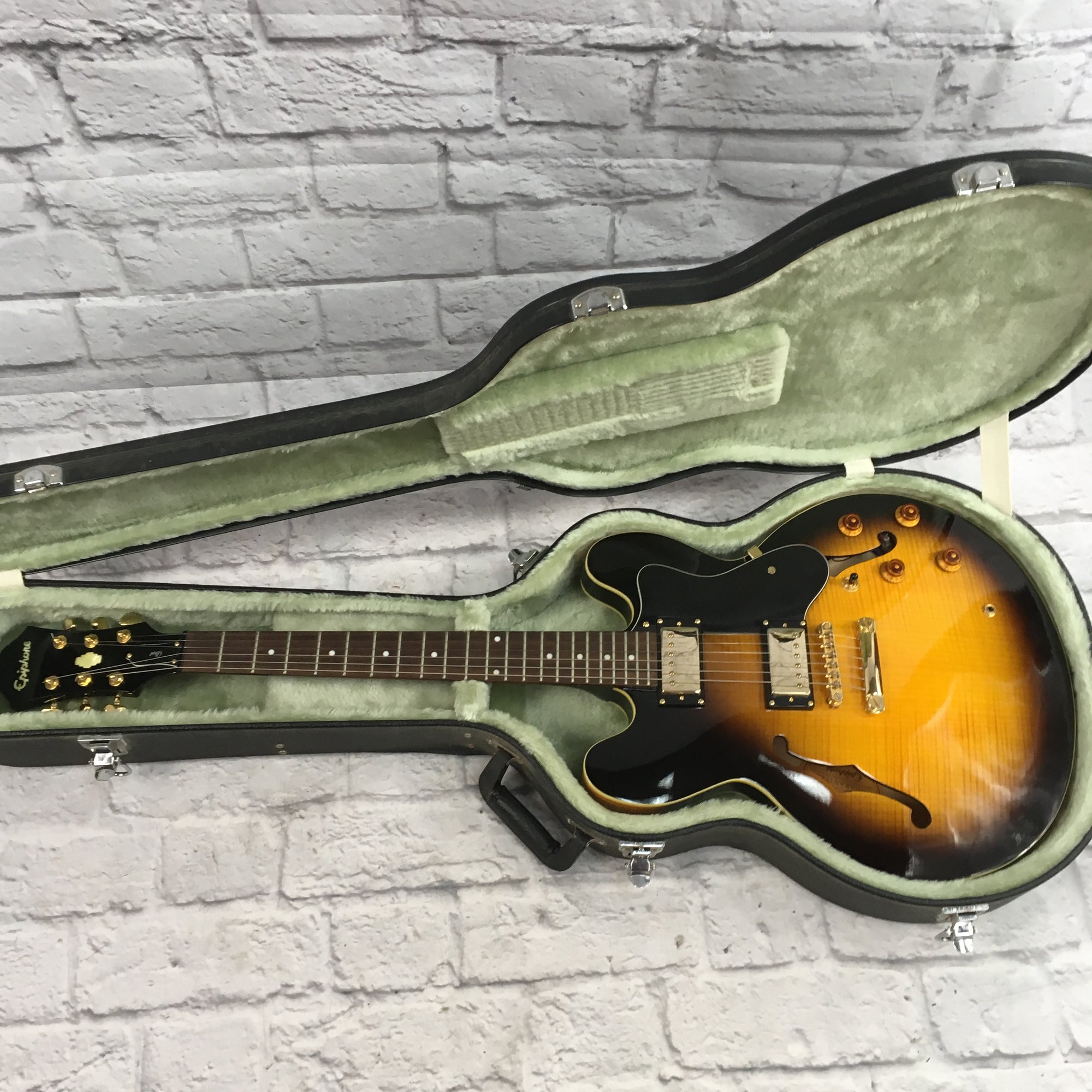 Epiphone Dot Vintage Sunburst Semi-Hollow w/ Hardcase - Evolution