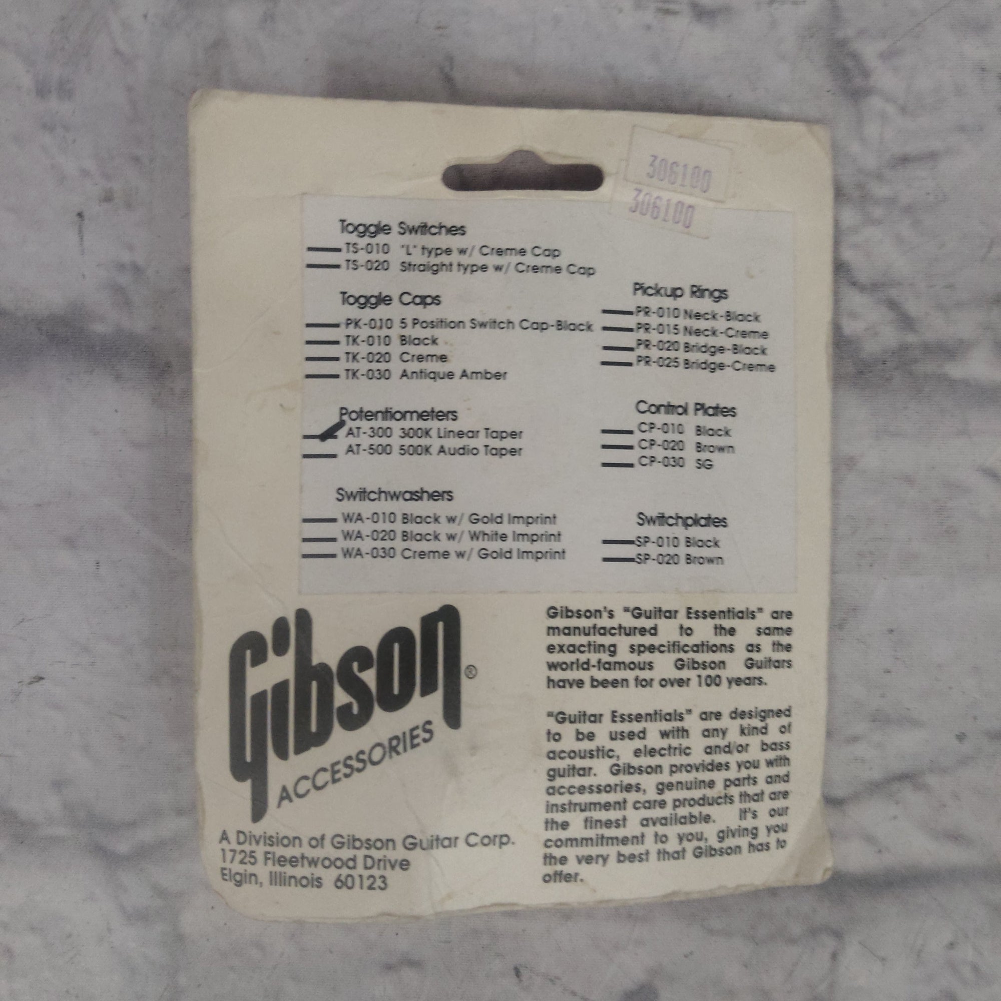 Gibson AT-300 300k Linear Taper Potentiometer