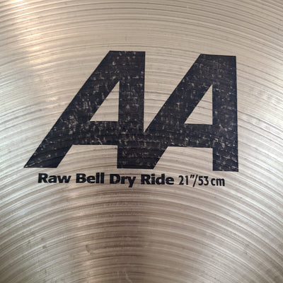 Sabian AA RAw Bell Dry Ride 21"  Crash Ride Cymbal