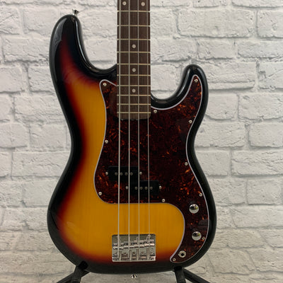 Nashville Guitar Works 210 Electric P Bass - Sunburst, Rosewood Fretboard
