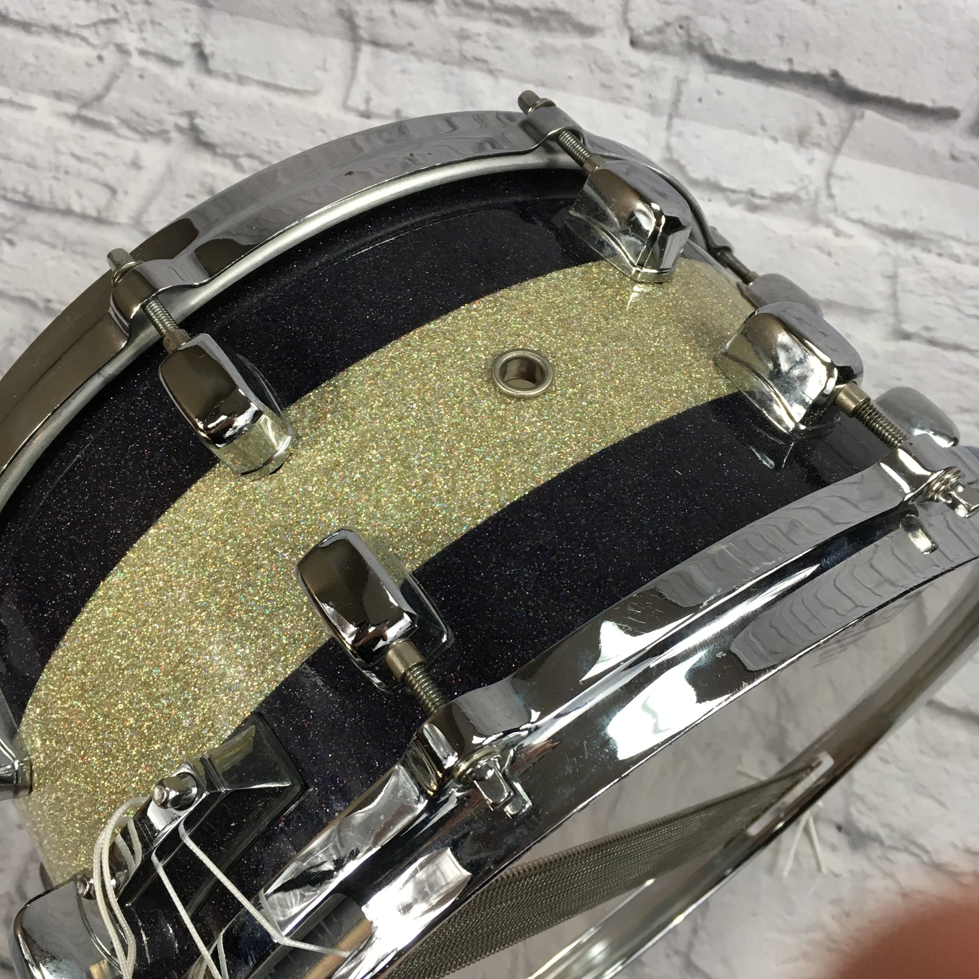Ddrum 13x7 Dios Sparkle Striped Snare Drum