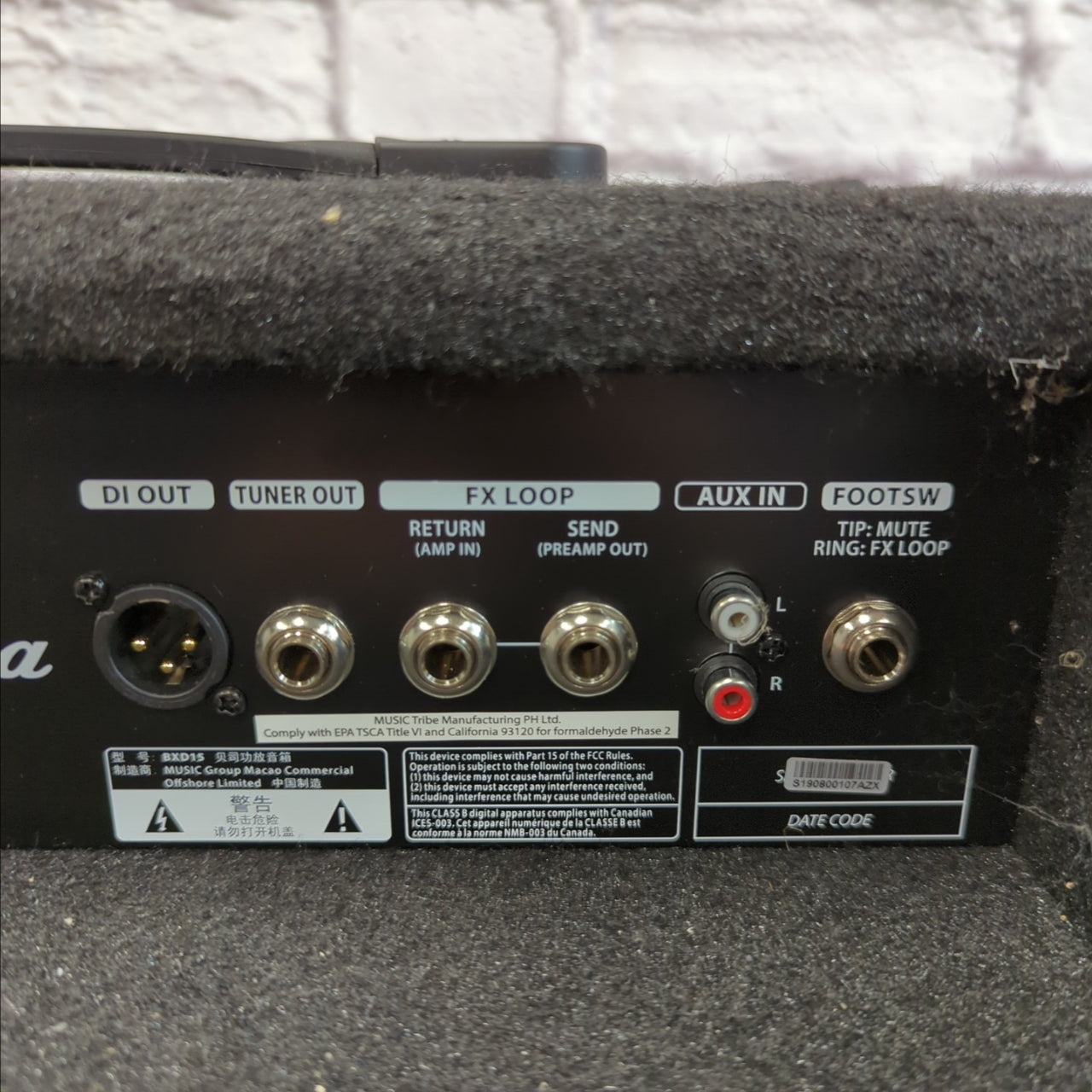 Bugera BXD15 1x15 Bass Combo Amp