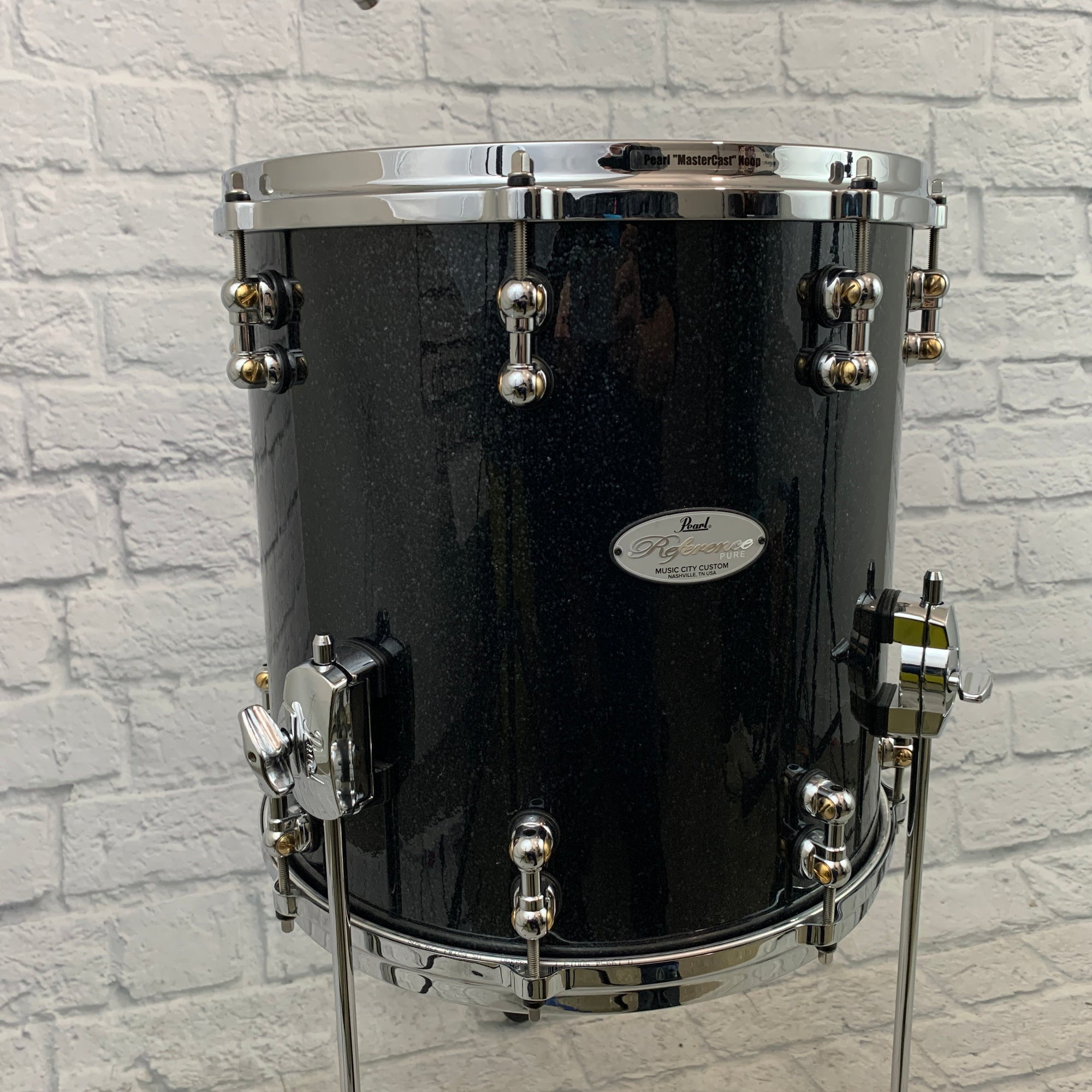 Pearl Music City Custom Reference Pure 14x14" Floor Tom Charcoal Wrap RFP1414F