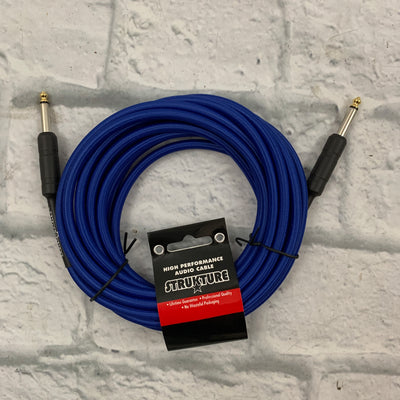 Strukture SC186BL 18.6ft Instrument Cable Woven - Blue