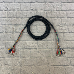 Hosa 8-Channel Recording Snake 11FT 1/4" TS