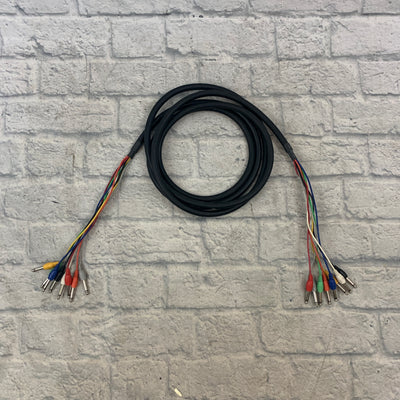 Hosa 8-Channel Recording Snake 11FT 1/4" TS