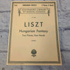 Schirmer's Library Liszt: Hungarian Fantasy - Two Pianos, Four Hands