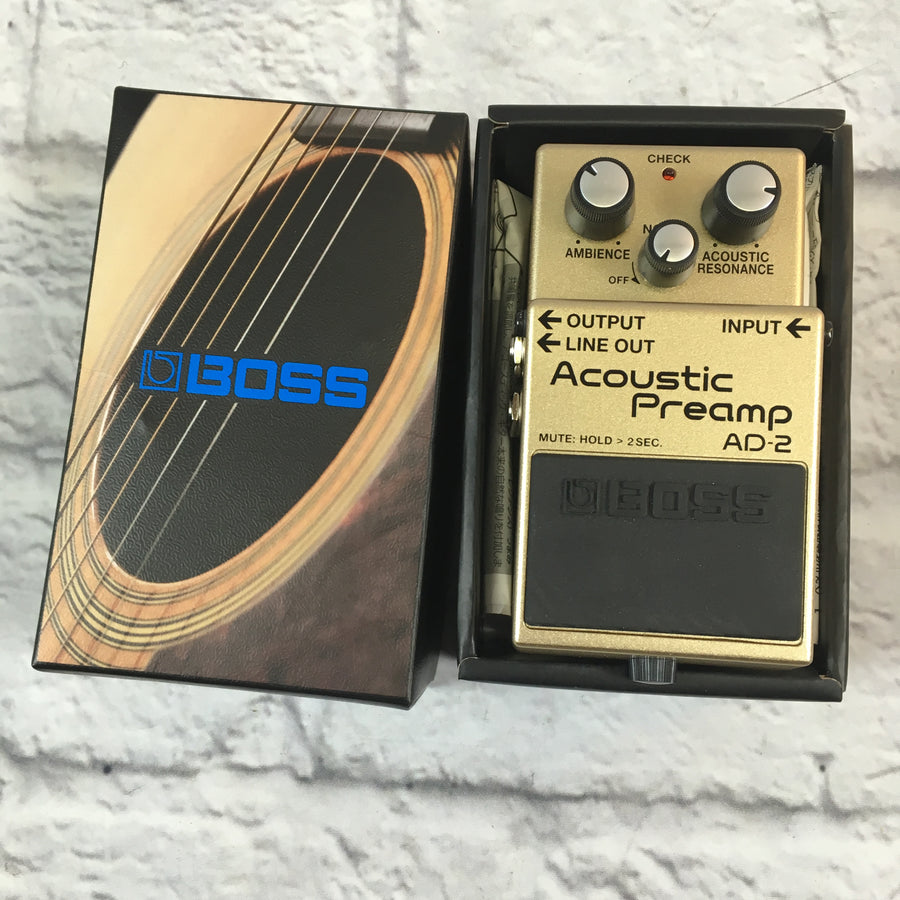 Boss Acoustic Preamp AD-2 Pedal