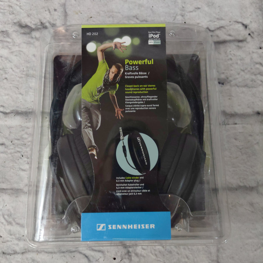Sennheiser HD 202 Professional Stereo Monitoring Headphones, Full Ear Cushioned