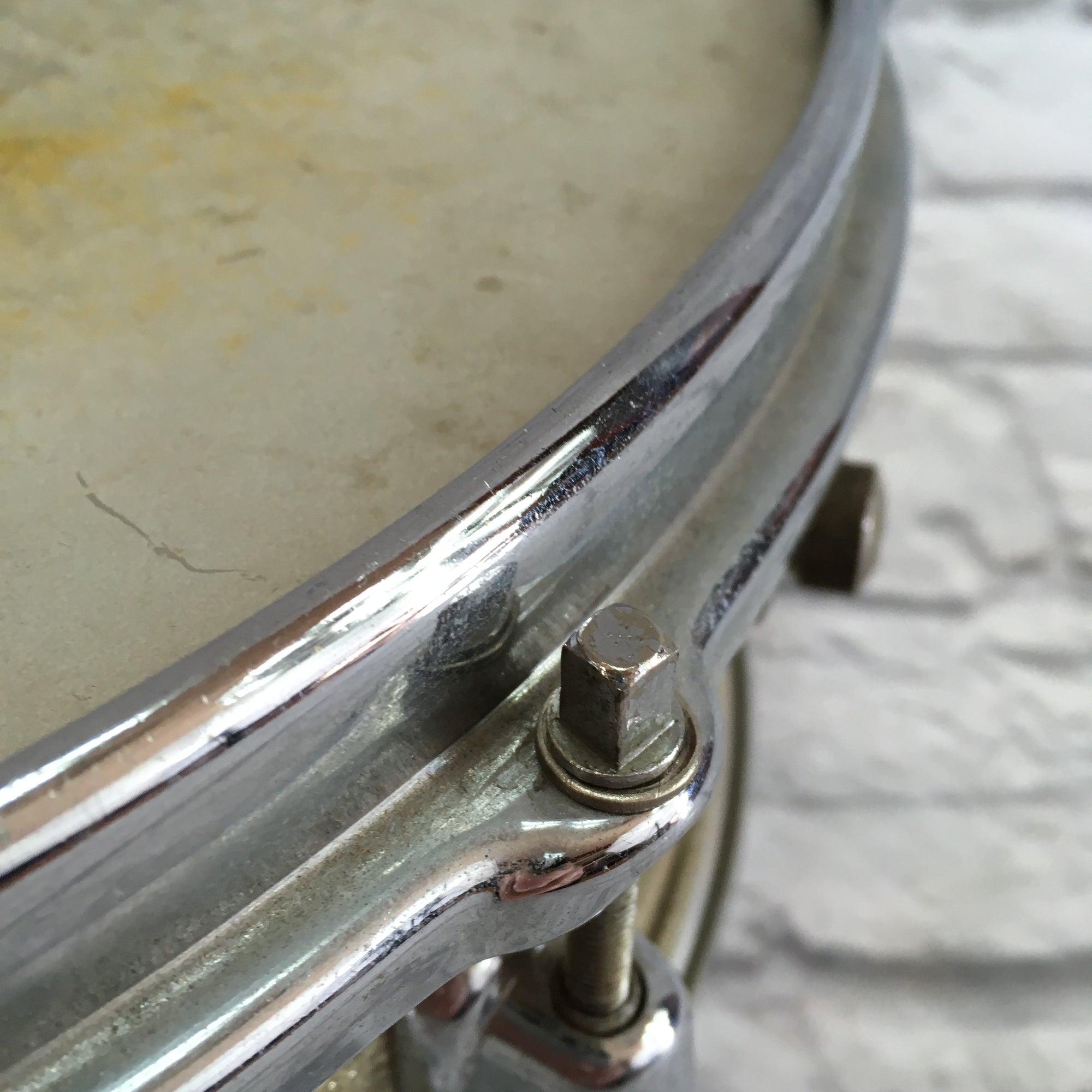 Vintage Slingerland 14x5.5 Silver Sparkle Snare Drum