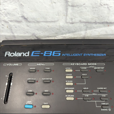 Vintage 1990s Roland E-86 Intelligent Synthesizer