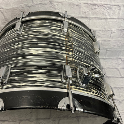 Ludwig Blue and Olive Kick Drum Black Oyster 22x15" Bass Drum