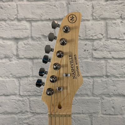 Nashville Guitar Works 125 Single Cutaway - Ivory, Maple Fretboard