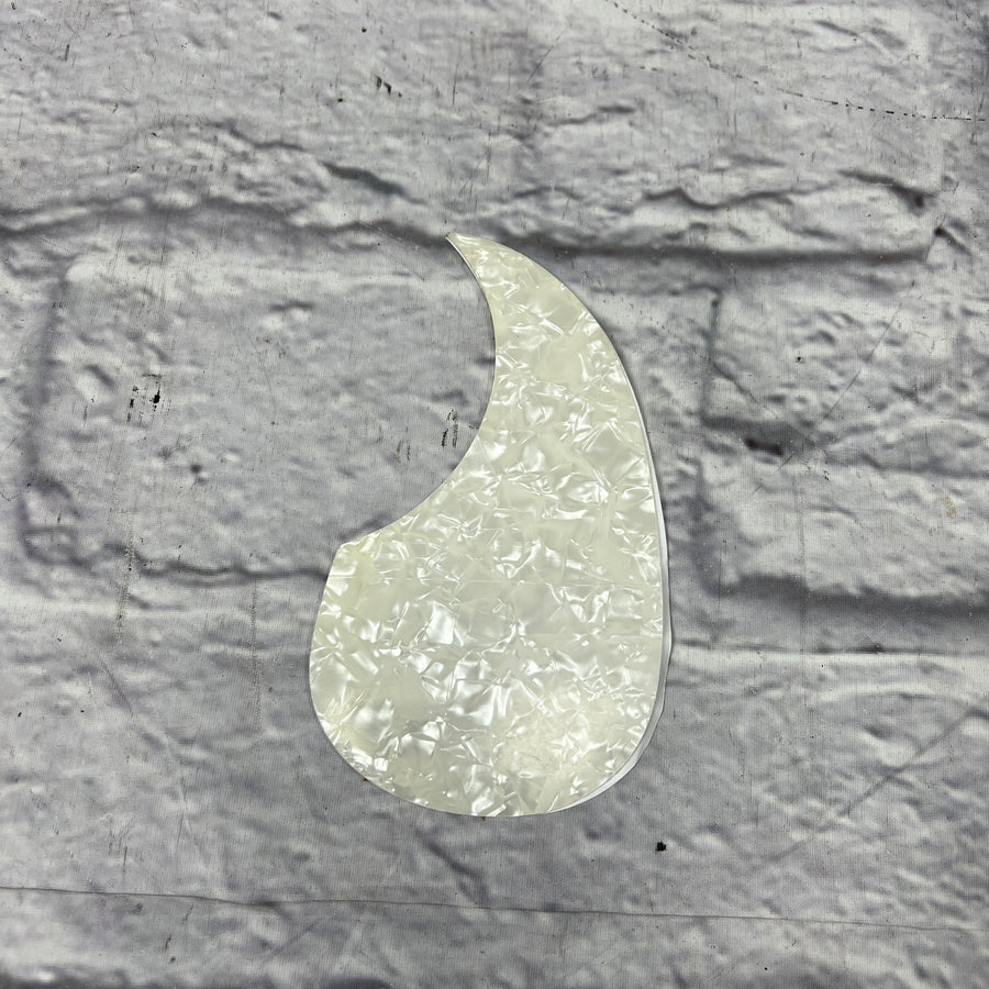Unknown Acoustic Pickguard - White Oyster