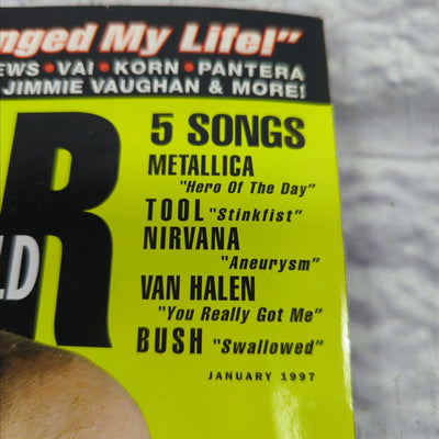 Guitar World January 1997 Bush Magazine with Tab