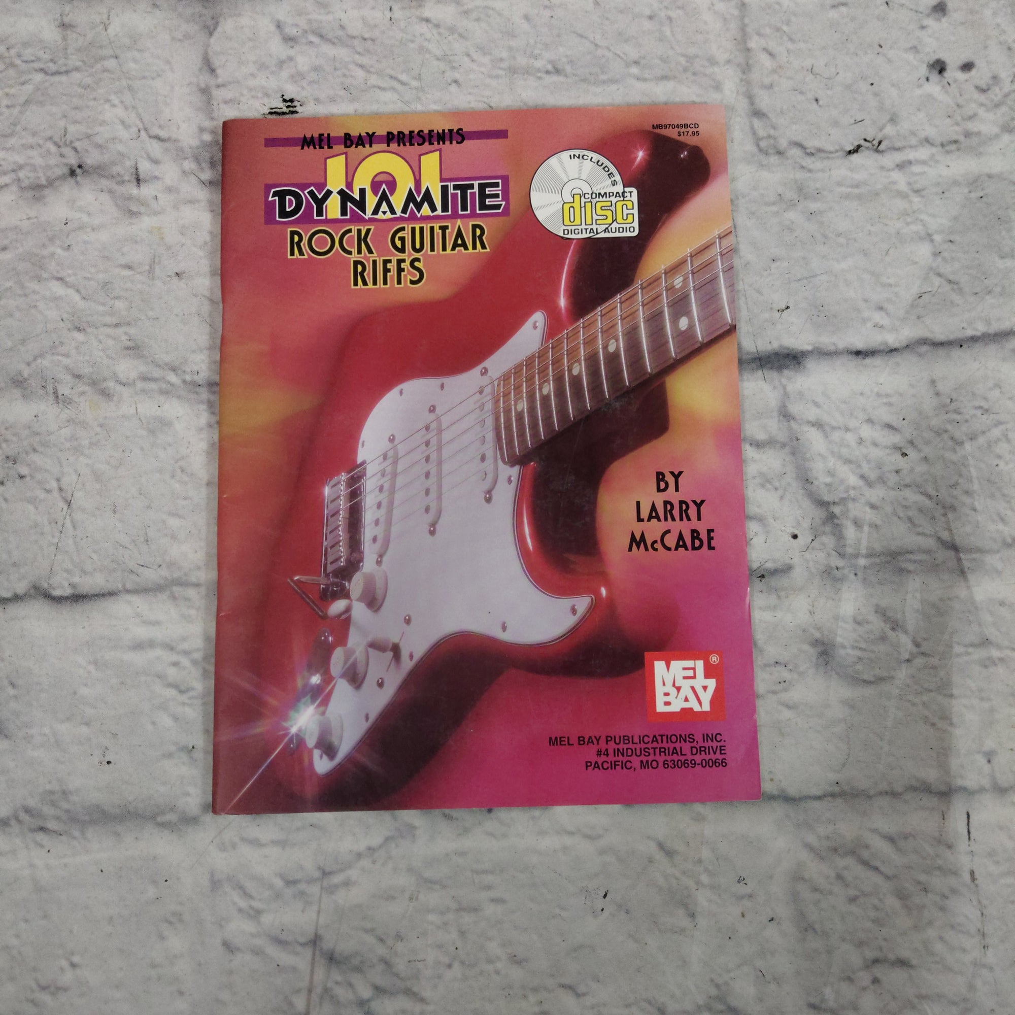 Mel Bay's 101 Dynamite Rock Guitar Riffs Tab Book and CD