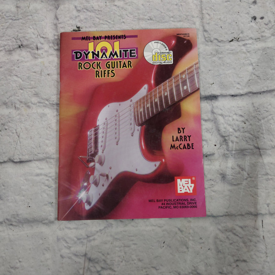 Mel Bay's 101 Dynamite Rock Guitar Riffs Tab Book and CD